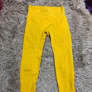 ALPHALETE ATHLETICS YELLOW LEGGING - COLOR RARE